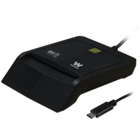 art_wox-dni20pe26-200_1 Lector de DNI y Tarjetas Woxter PE26-200/ USB Tipo-C/ Negro