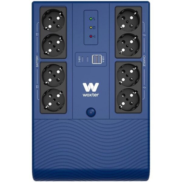 SAI Woxter Multibase 800VA - Protección Avanzada para PC y Oficinas
