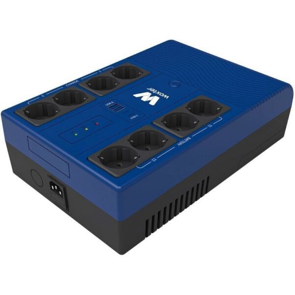 SAI Woxter Multibase 800VA - Protección Avanzada para PC y Oficinas