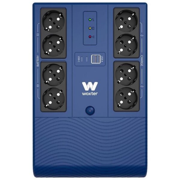 SAI Woxter Multibase 1200VA - Protección de 8 Salidas en Torre