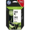 Cartucho de Tinta Original HP 302 Multipack - Negro + Tricolor - 170 Páginas
