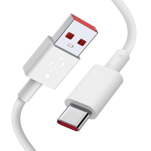 Cable USB Xiaomi 6A Tipo-A a Tipo-C - 1m - Blanco - Carga Rápida