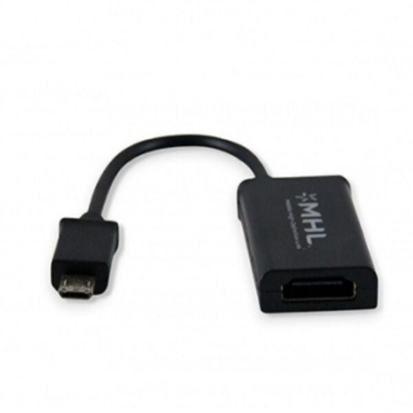 art_3go-cab20cmhl1120bk_1 Cable MHL 11 Pines 3GO CMHL11 HDMI Macho - MicroUSB Macho/ Negro