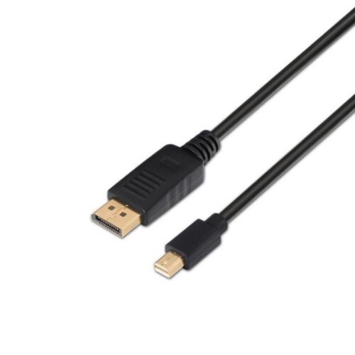 art_ais-cab20a124-0131_1 Cable Mini DisplayPort Aisens A124-0131/ DisplayPort Macho - Mini DisplayPort Macho/ Hasta 5W/ 2300Mbps/ 2m/ Negro