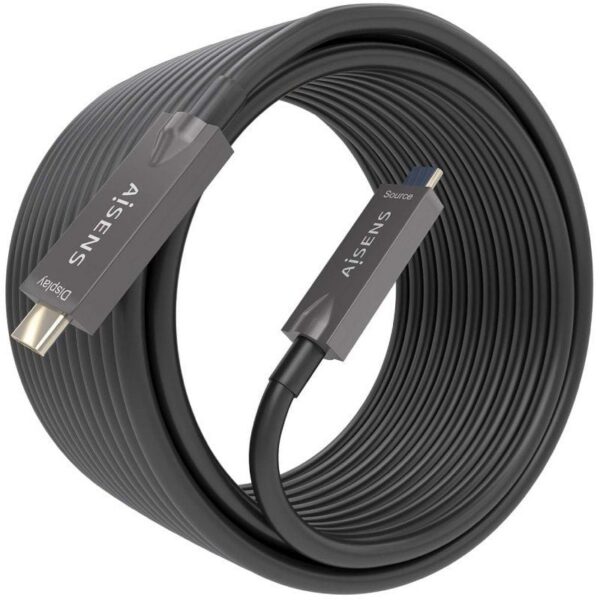 art_ais-cab20a157-0882_2 Cable USB 3.1 Tipo-C Aisens AOC A157-0882/ USB Tipo-C Macho - USB Tipo-C Macho/ Hasta 60W/ 10Gbps/ 10m/ Negro