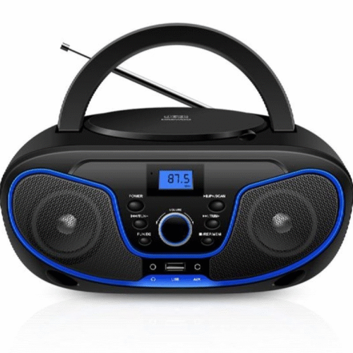 art_aiw-cd20dw301220bk_1 Radio CD Daewoo DW3012/ 4W/ Negro y Azul