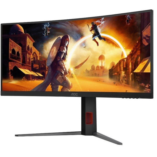 Monitor Gaming Ultraparonámico Curvo AOC CU34G4 34"/ WQHD/ 1ms/ 180Hz/ VA/ Regulable en altura/ Negro