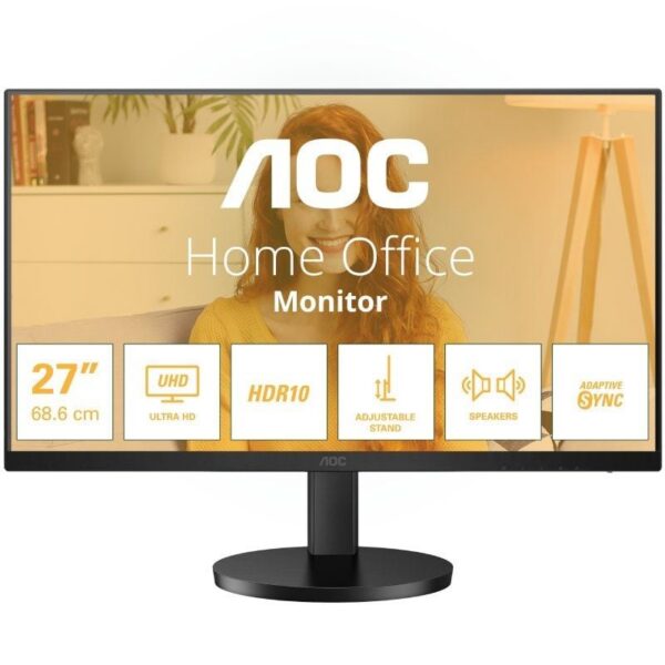 art_aoc-m20u27b3af_1 Monitor Profesional AOC U27B3AF 27"/ 4K/ Multimedia/ Regulable en altura/ Negro