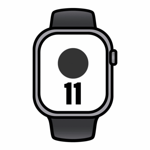 art_apl-watch20mf8c4qlbardera_1 Apple Watch Series 11/ GPS/ Cellular/ 42mm/ Gris Espacial/ Correa Deportiva Negra (M/L)