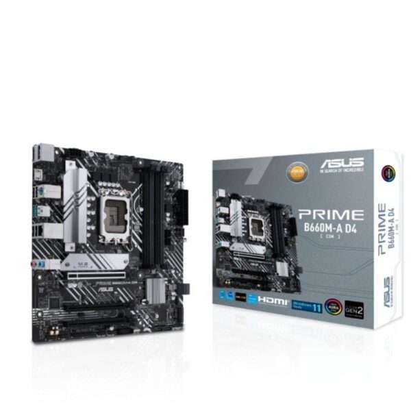 art_asu-pb20prime20b660m-a20d4-csm_1 Placa Base Asus Prime B660M-A D4-CSM/ Socket 1700/ DDR4/ PCIe 4.0/ Micro ATX