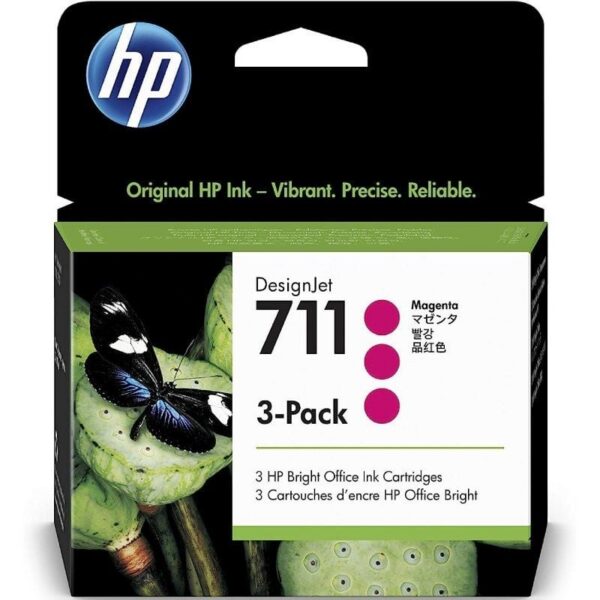 art_cz135a_1 Cartucho de Tinta Original HP nº711 Multipack/ 3x Magenta