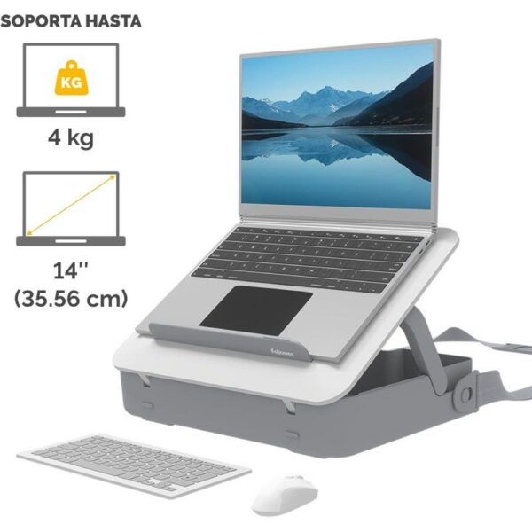 art_fell-mal20breyta201420wh_2 Maletín con Elevador Fellowes Breyta para Portátiles hasta 14"/ Blanco