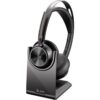 art_hp-pol209t9j6aa_1 Auriculares Inalámbricos Poly Voyager Focus 2 Microsoft Teams + Adaptador USB-C-A + Soporte de Carga/ con Micrófono/ Bluetooth/ Negros
