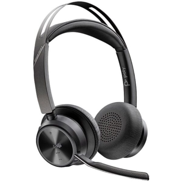 art_hp-pol209t9j6aa_2 Auriculares Inalámbricos Poly Voyager Focus 2 Microsoft Teams + Adaptador USB-C-A + Soporte de Carga/ con Micrófono/ Bluetooth/ Negros