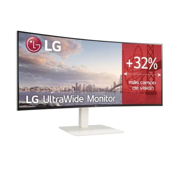 art_lg-m2038wr85qc-w_2 Monitor Profesional Ultrapanorámico Curvo LG UltraWide 38WR85QC-W 37.5"/ WQHD+/ Multimedia/ Blanco