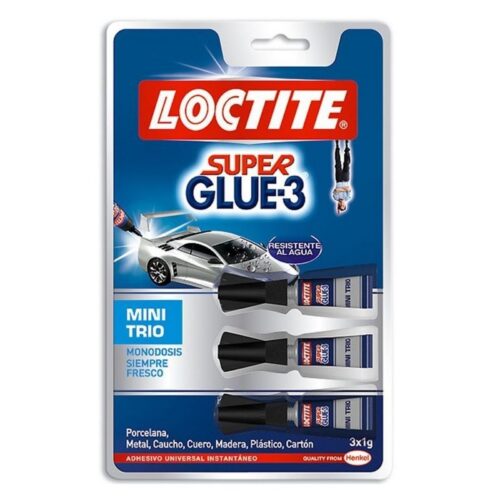 Pegamento Instantáneo Loctite Super Glue-3 Mini Trio - 3 x 1g