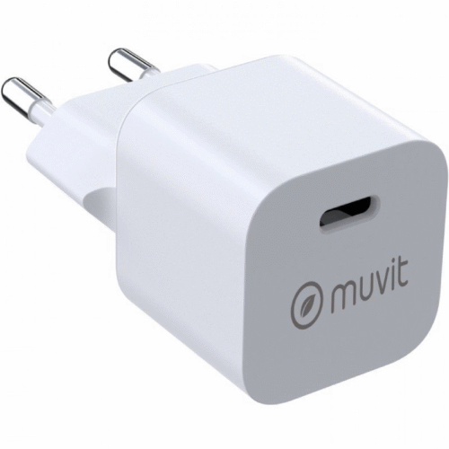 Cargador de Pared Muvit For Change MCACC0048/ 1xUSB Tipo-C/ 20W