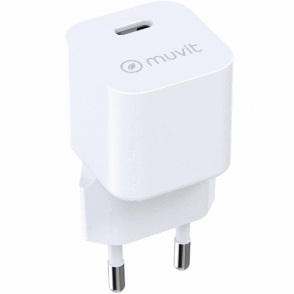Cargador de Pared Muvit For Change MCACC0048/ 1xUSB Tipo-C/ 20W