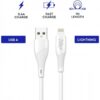 Cable USB Lightning MyWay 1m Blanco - Carga Rápida 2.4A