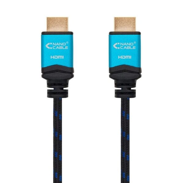 art_nan-cab20102015203702_2 Cable HDMI 2.0 4K Nanocable 10.15.3702/ HDMI Macho - HDMI Macho/ 2m/ Negro/ Azul