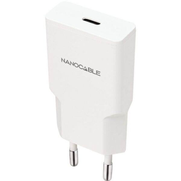 art_nan-carga20102010202021_1 Cargador de Pared Nanocable USB-C 20W - Blanco - Rápido y Eficiente