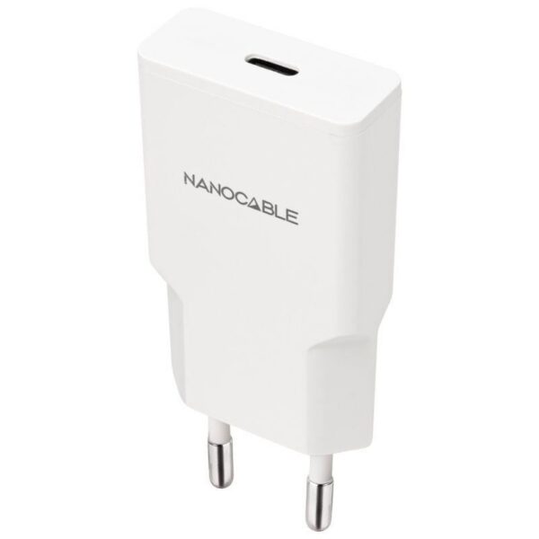 art_nan-carga20102010202027_1 Cargador de Pared Nanocable 30W USB-C/PD - Blanco - Rápido y Compacto