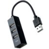 Hub USB 2.0 de 4 Puertos - Expansión Plug & Play para PC y Mac