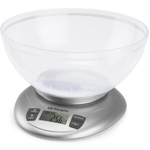Báscula de Cocina Electrónica Orbegozo PC 2017 A - 3.5kg, Precisión Digital