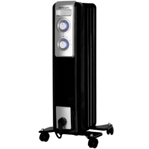 Radiador de Aceite Orbegozo RN 1000 - 1000W, 5 Elementos, Calor Eficiente y Silencioso