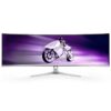 Monitor Gaming Ultrapanorámico Curvo Philips Evnia 8000 49M2C8900L 49"/ Dual QHD/ 0.03ms/ 144Hz/ OLED/ Multimedia/ Blanco