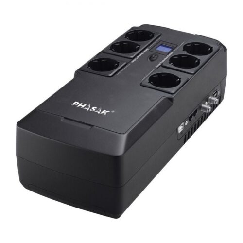 SAI Phasak Kryptos 800VA - Protección Completa para tus Dispositivos