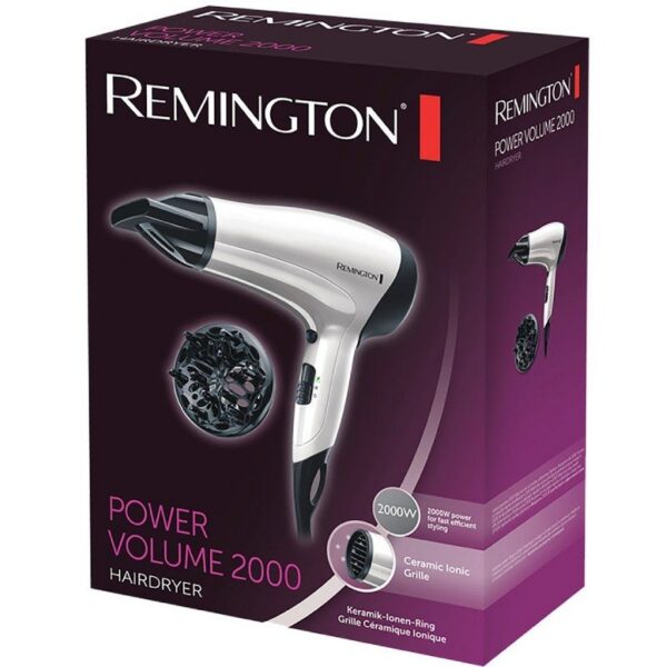 art_rem-pae-sec20power20vol202000_2 Secador Remington Power Volume 2000/ 2000W/ Iónico/ Blanco
