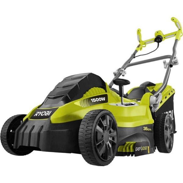 art_ryo-cortacesped20rlm15e36h_2 Cortacésped Ryobi RLM15E36H/ 1500W/ Corte Ø36cm/ Incluye Recolector de Hierba 45L y Adaptador Mulching