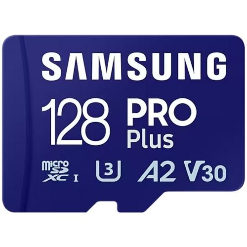 Tarjeta MicroSD Samsung PRO Plus 128GB - 180MB/s - 4K UHD - Clase 10