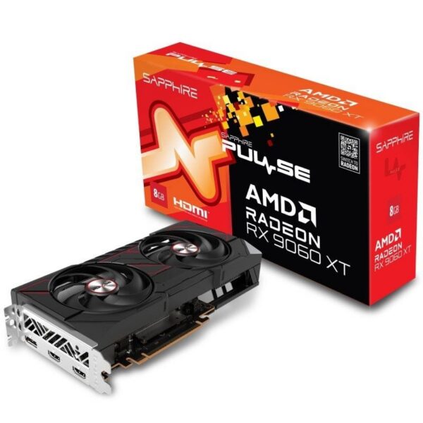 art_sap-gf20pul20rx9060xt20g20o208g_1 Tarjeta Gráfica Sapphire Pulse Radeon RX 9060 XT 8GB GDDR6 - Gaming de Alta Potencia
