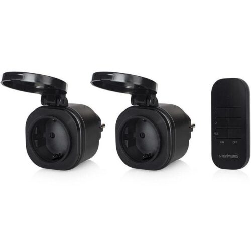 Set de 2 Mini Enchufes Inteligentes para Exterior - Control Remoto y Compatible con Alexa