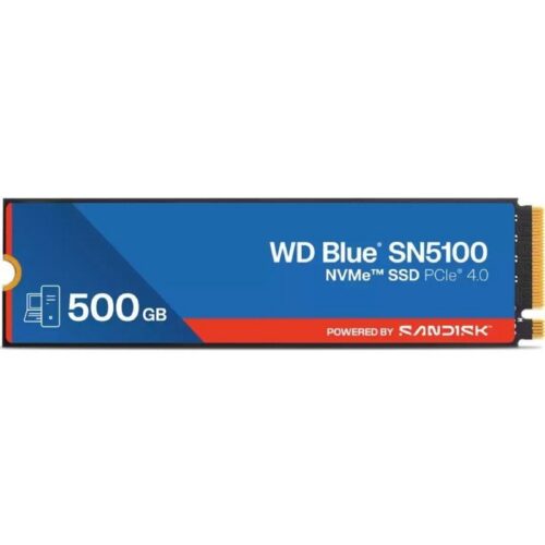 art_snd-ssd20wd20bl20sn510020500gb_1-1 Disco SSD SanDisk WD Blue SN5100 500GB/ M.2 2280 PCIe Gen4/ Full Capacity