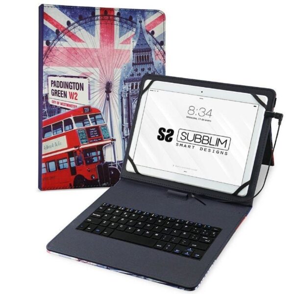 art_sub-funda20kt1-usb050_1 Funda con Teclado Subblim Keytab Pro USB England para Tablets de 10.1"-11"