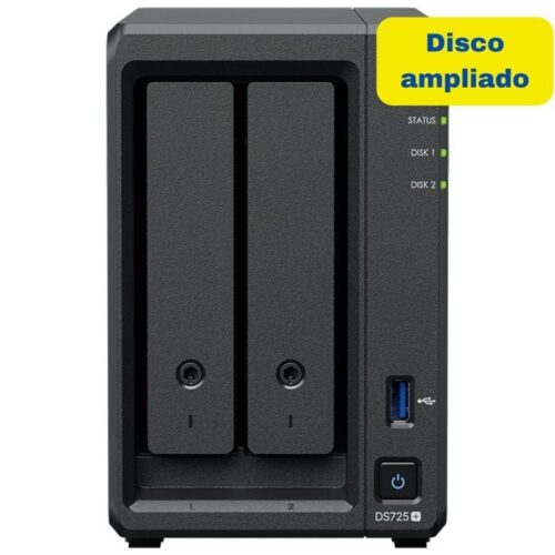 Synology DiskStation DS725+ 2 Bahías 8TB - NAS de Alta Velocidad para Hogar y Empresas
