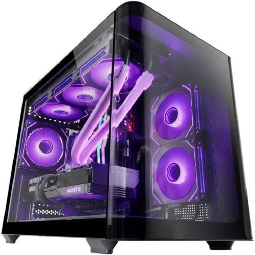 art_tac-caja20mc-fusionm20bk_1 Caja Gaming Mars Gaming MC-FUSIONM - Micro-ATX con Cristal Curvado y Refrigeración Avanzada