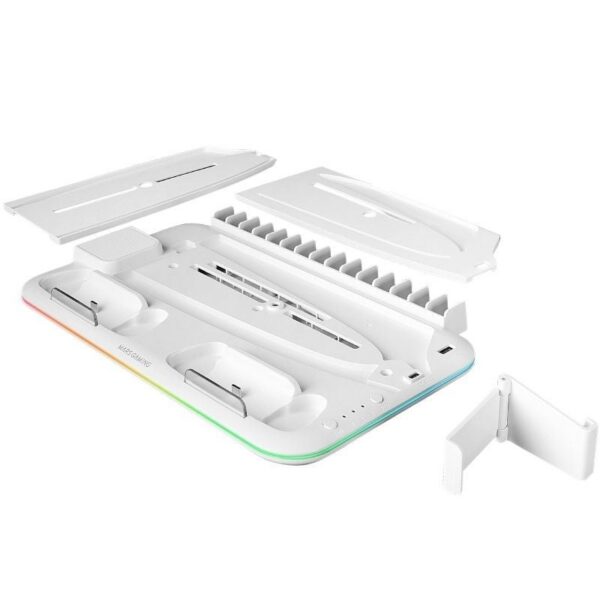 Soporte Multifunción RGB para PS5 - Refrigeración, Carga y Estilo