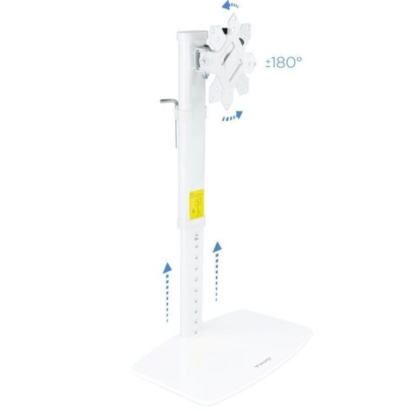 Soporte de Mesa Giratorio e Inclinable para Monitores 17''-27'' - Hasta 6kg - TooQ DB1127TN-W