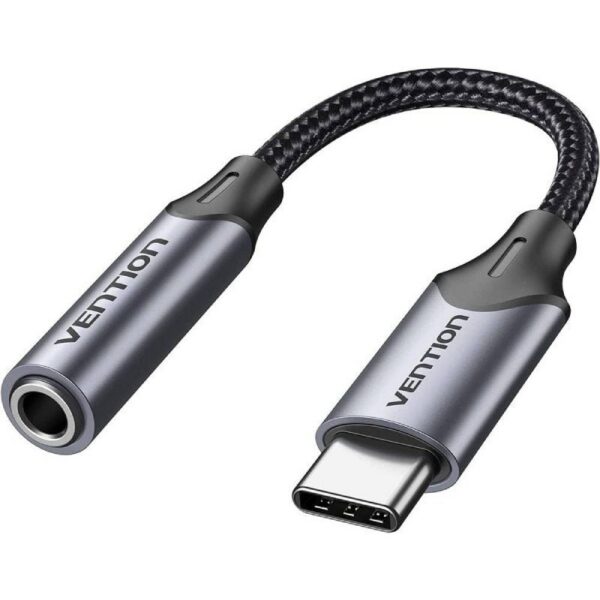 art_ven-adp20bgmha_1 Adaptador USB-C a Jack 3.5mm Vention BGMHA - Audio de Alta Fidelidad