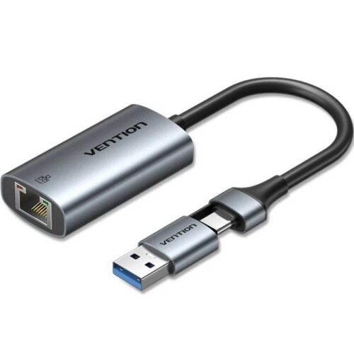 art_ven-adp20cfqhb_1 Adaptador USB/USB Tipo-C - RJ45 Vention CFQHB/ 1000Mbps