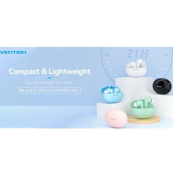 art_ven-aur20nbfp0_2 Auriculares Bluetooth Vention NBFP0 con estuche de carga/ Autonomía 7h/ Rosas