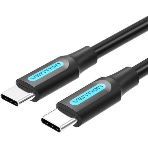 art_ven-cab20cosbd_1 Cable USB-C a USB-C Vention 60W - 50cm - Negro - Alta Velocidad 480Mbps
