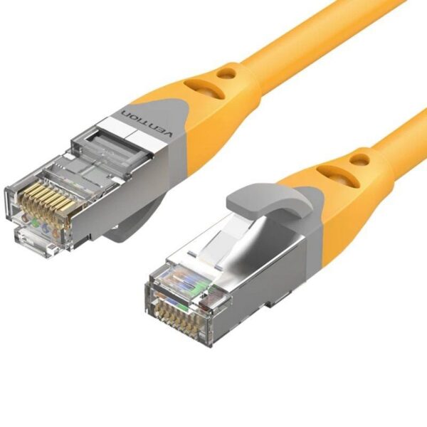 art_ven-cab20ibhyf_1 Cable de Red RJ45 SFTP Vention IBHYF Cat.6a 1m Naranja - 10Gbps, Blindado, Alta Velocidad