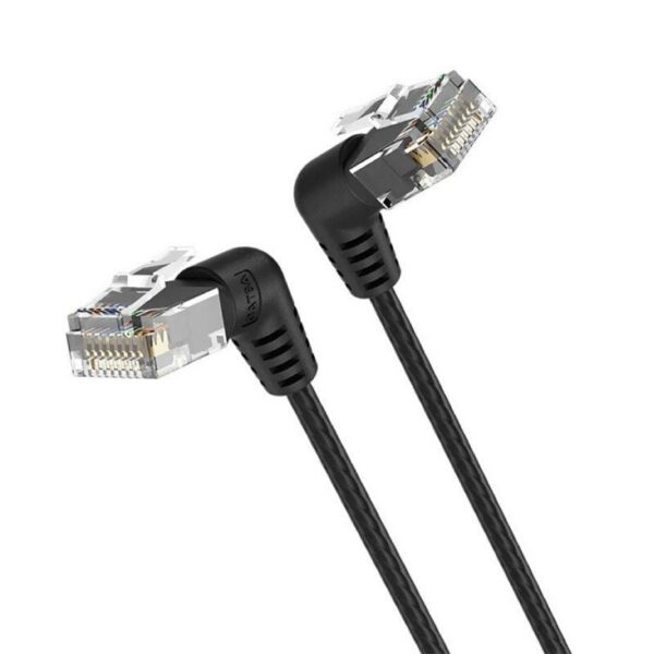 Cable Ethernet Vention Cat.6A 1.5m - Ángulo Giratorio 360° - Negro