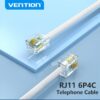art_ven-cab20iqbwh_2 Cable de Teléfono RJ11 6P4C Vention IQBWH/ 2m/ Blanco
