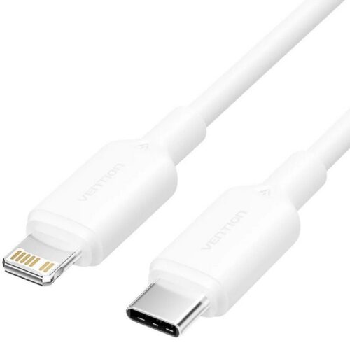 art_ven-cab20lakwh_1 Cable USB 2.0 Tipo-C Lightning Vention LAKWH/ USB Tipo-C Macho - Lightning Macho/ Hasta 27W/ 480Mbps/ 2m/ Blanco